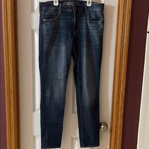 American Eagle Outfitters Dark Indigo Skinny Jeans Size 14